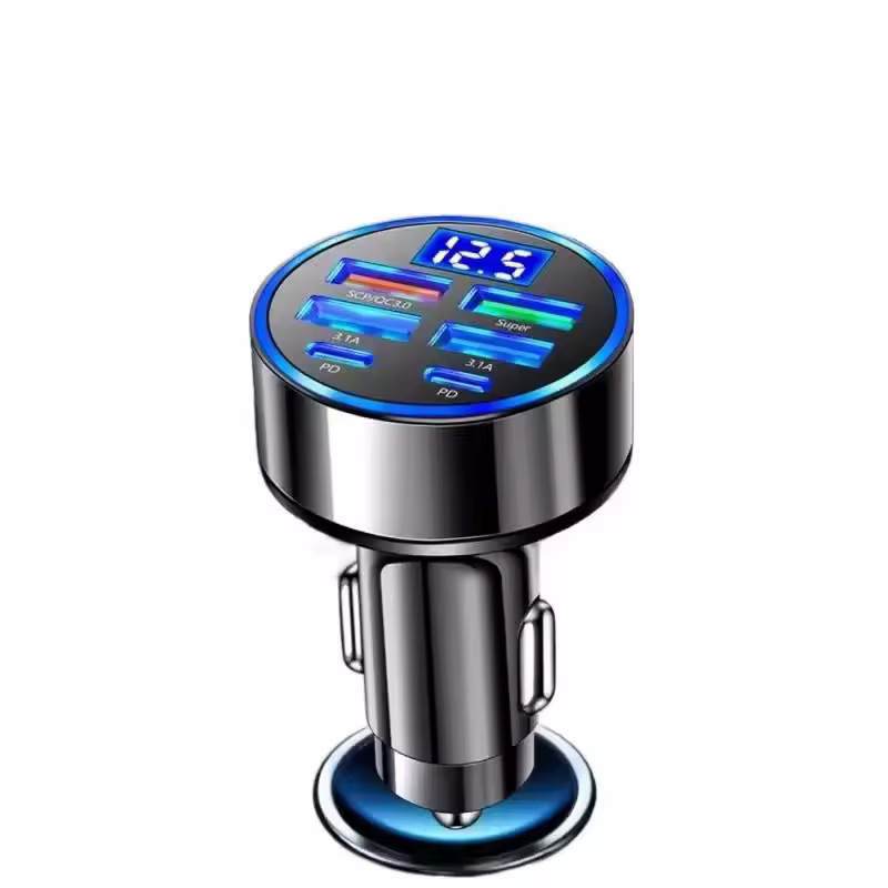 Chargeur de voiture USB 350W PD QC3.0 USB C, adaptateur de Type C pour iPhone Samsung Huawei Xiaomi,
