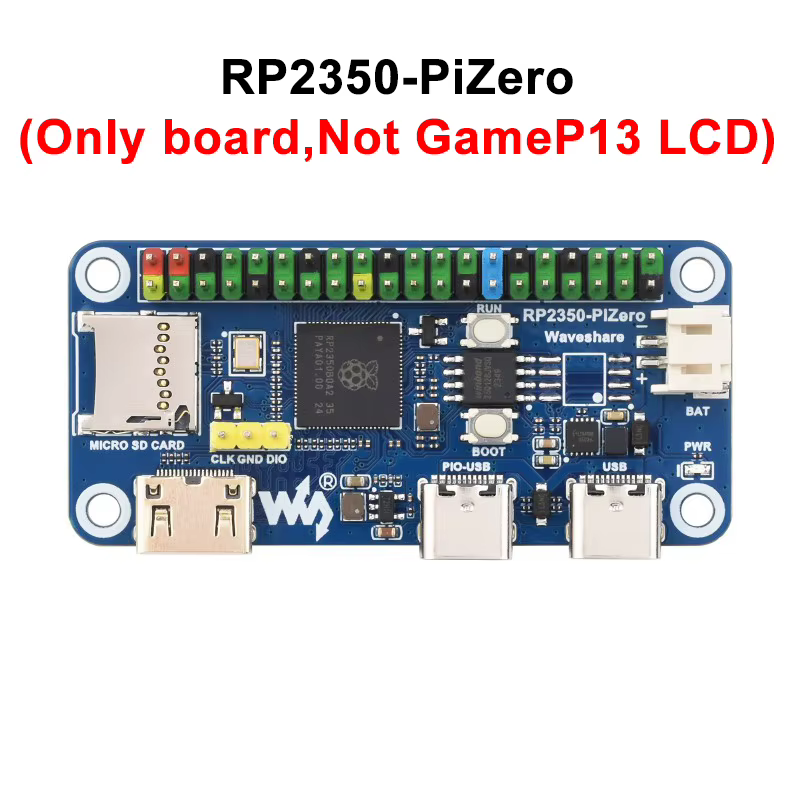 Module HAT de console de jeu GamePi13 1,3 pouces IPS, carte RP2350-PiZero en option, kit de jeu DIY 