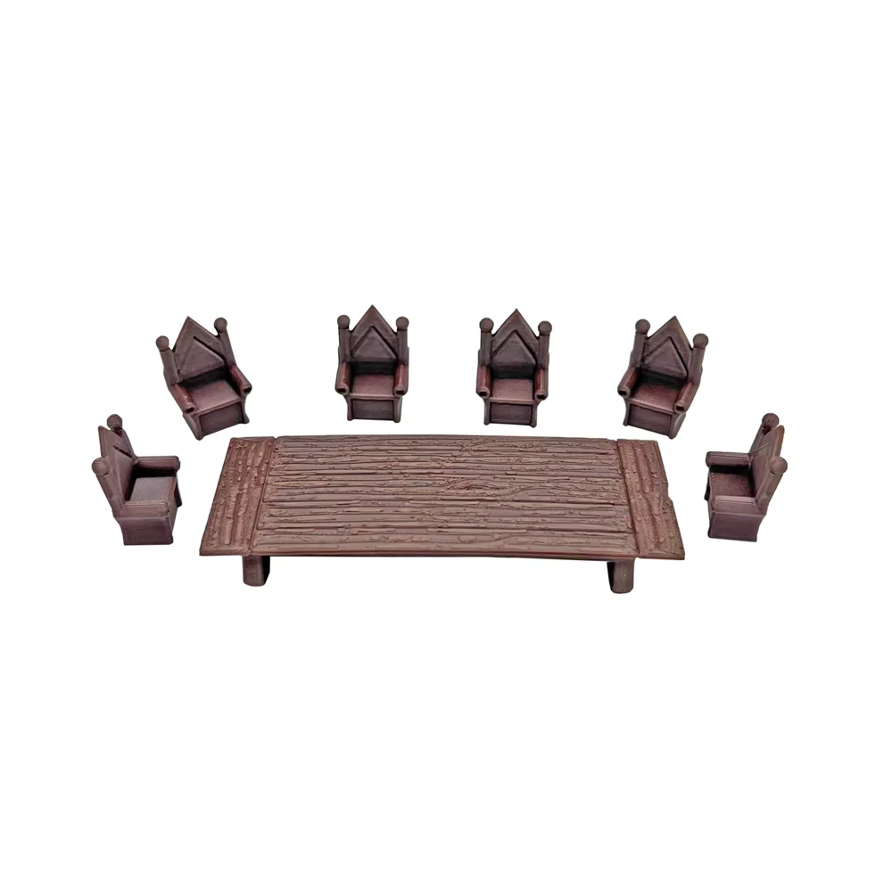 Ensemble de chaises et bancs pour table de D&D et ensemble de chaises de salle à manger Scatter Terr