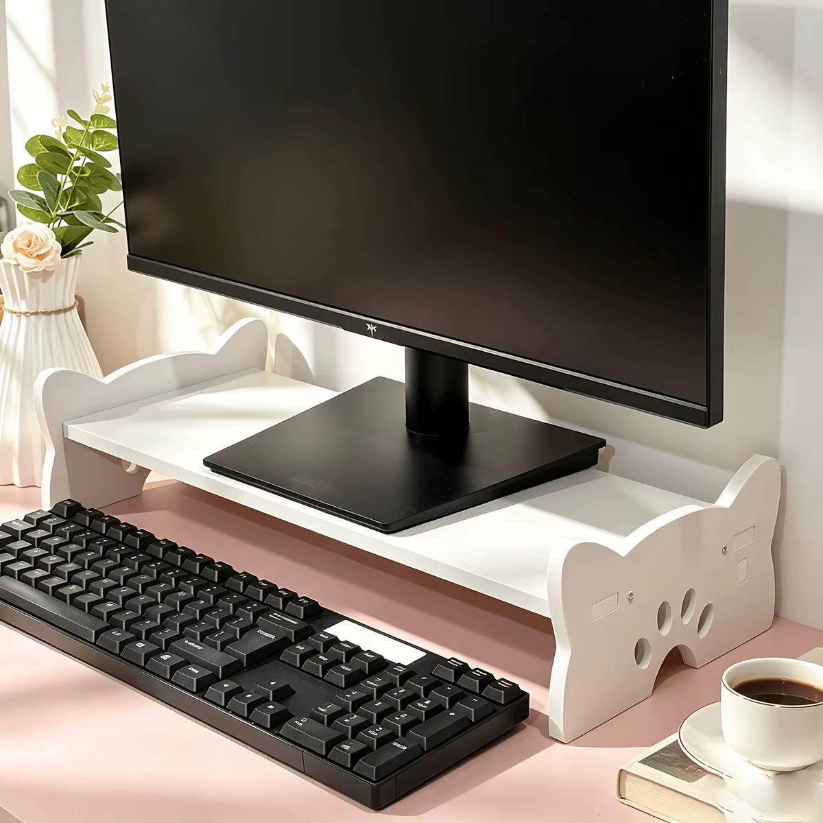 Support d'écran simple à un seul niveau pour moniteurs d'ordinateur de bureau