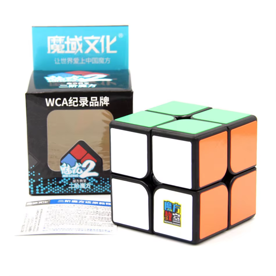 [Picube] MoYu 2x2x2 Mini Cube de poche vitesse MeiLong 2x2 Cubes magiques Profession Cube éducation 