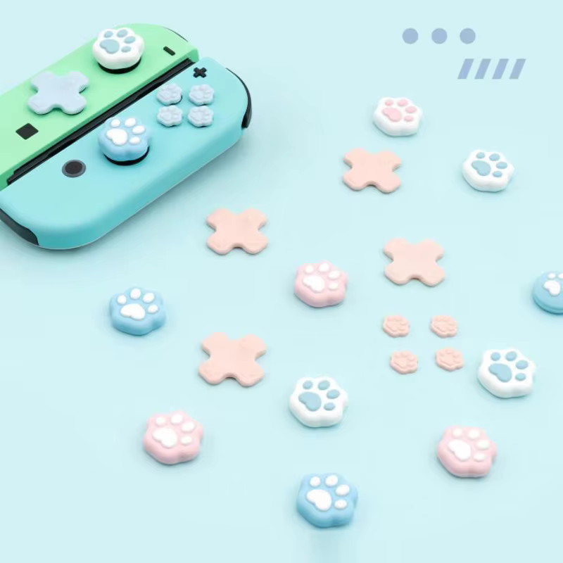 D-pad déplacer bouton de Direction croisée ABXY clé autocollant Joystick pouce bâton poignée couvert