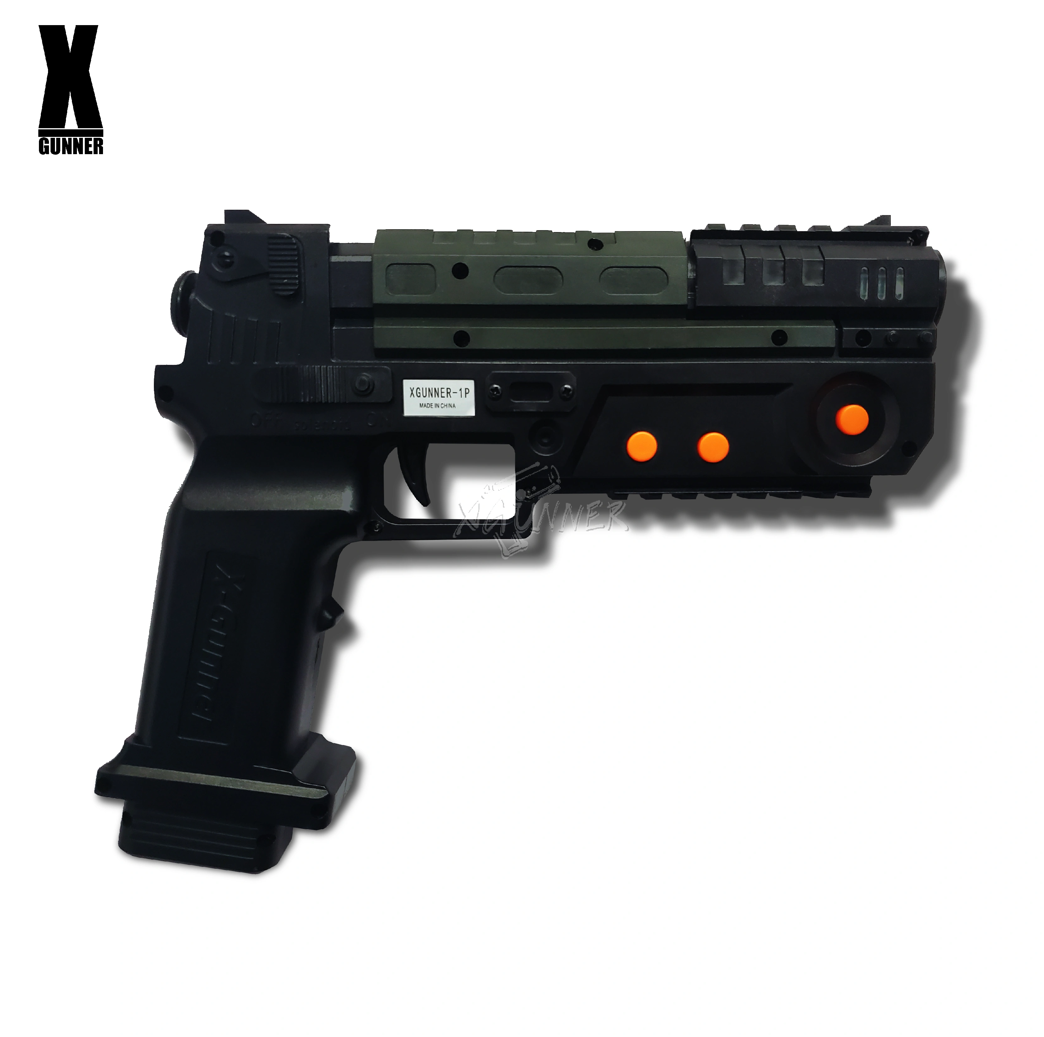 X-GUNNER XGUNNER 2.4G pistolet lumineux de jeu sans fil, pistolet lumineux sans fil, pistolet somato
