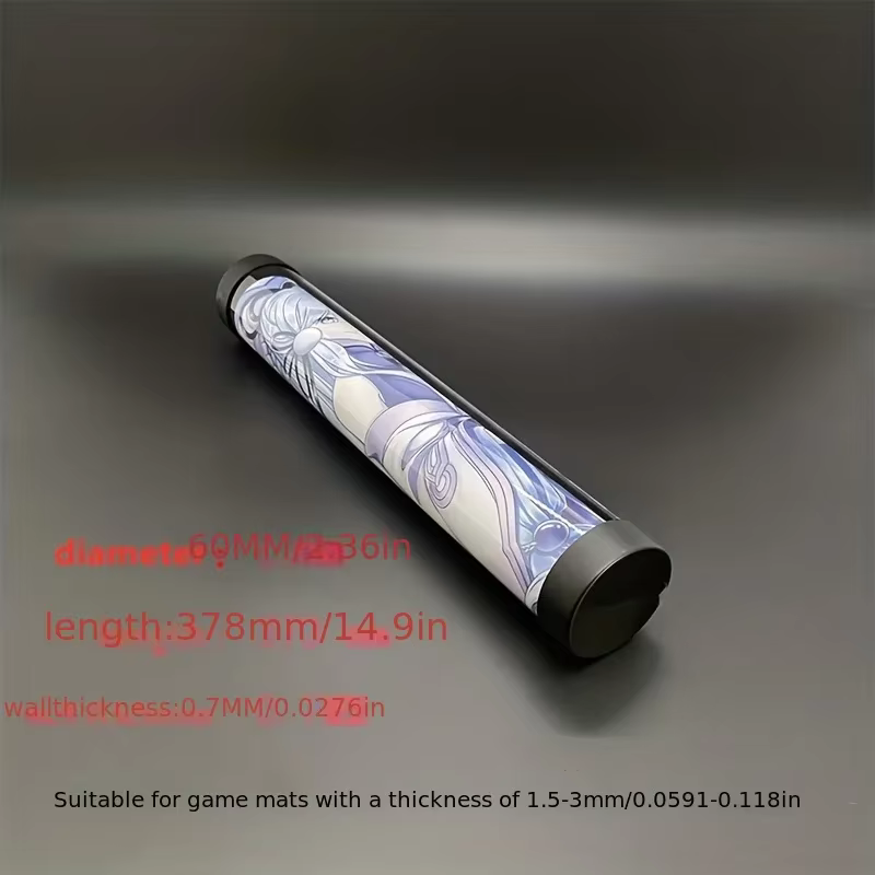 Porte-cartes transparent de 60 mm – Tapis et rangement de cartes pour jeux PTCG, organisateur de jeu