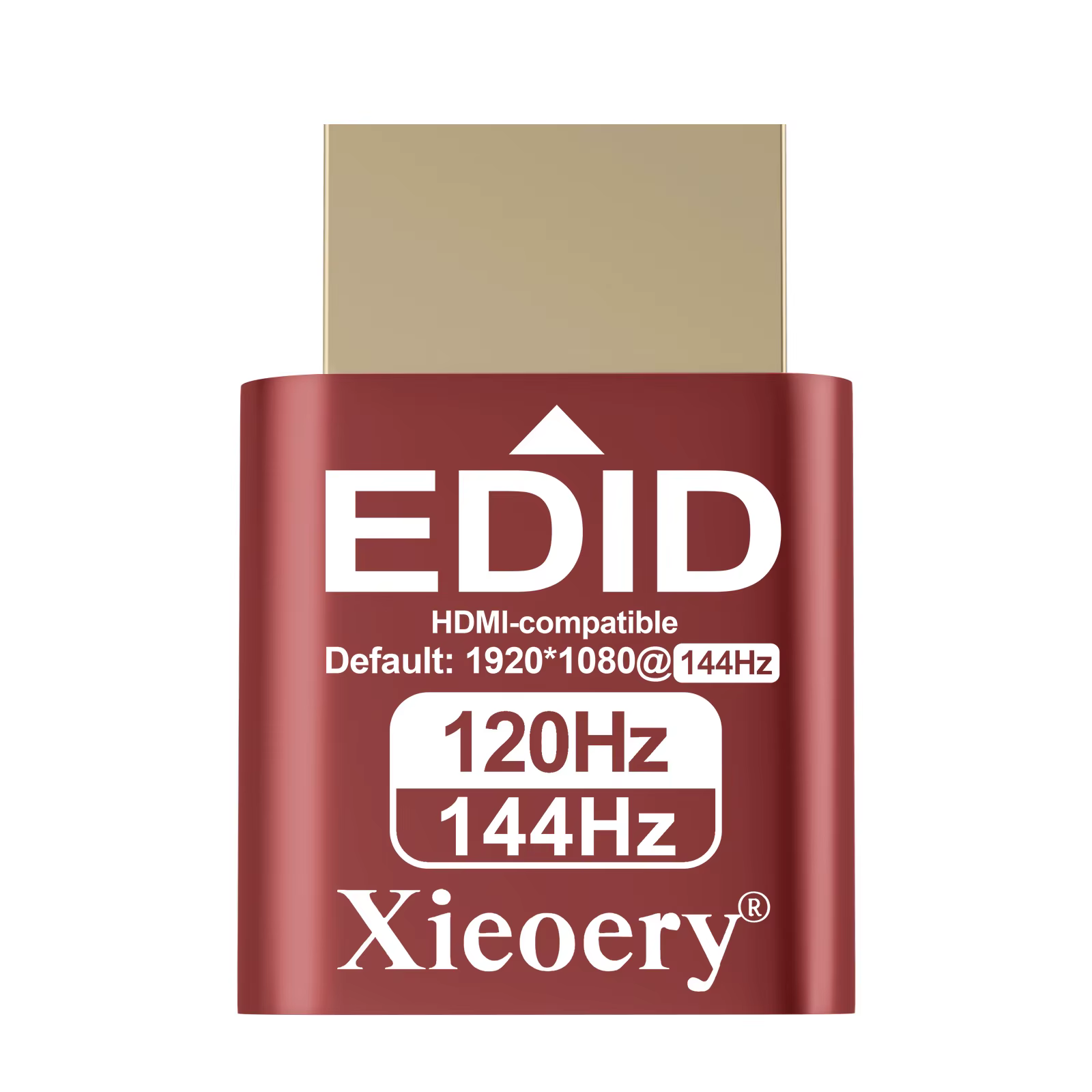 Prise HDMI factice 1920x1080@144Hz, Dongle HDMI sans tête, prend en charge 2560x1440@120Hz, 3840x144