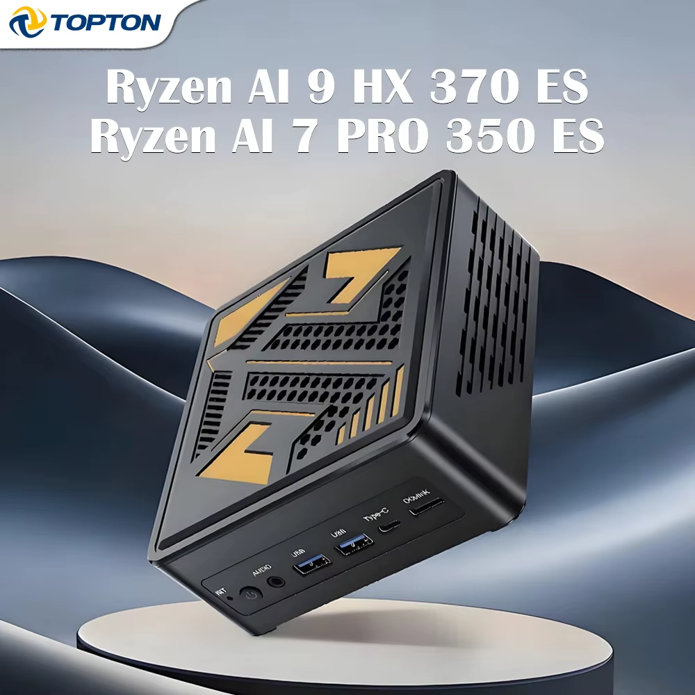 Mini PC de jeu OCuLink AMD Ryzen AI 9 HX 370 ES H 465 ES AI 7 PRO 350 ES USB4 2x2.5G LAN 2xNVMe Ordi