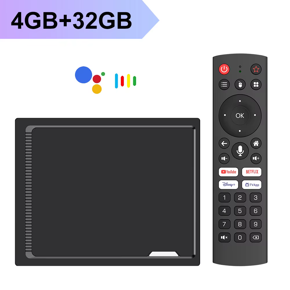 RT-X2 Android 14 TV Box 4GB 32G 4GB 64GB Realtek1325 prise en charge AV1 HDMI 2.1b 2T2R Wifi5 BT5.2