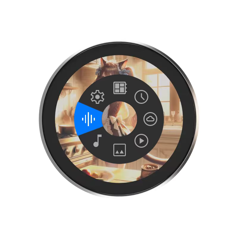 Écran rond de 1.8 pouces QSPI 360*360 écran IPS ESP32-S3 8M PSRAM 16M FLASH écran secondaire AIDA64 