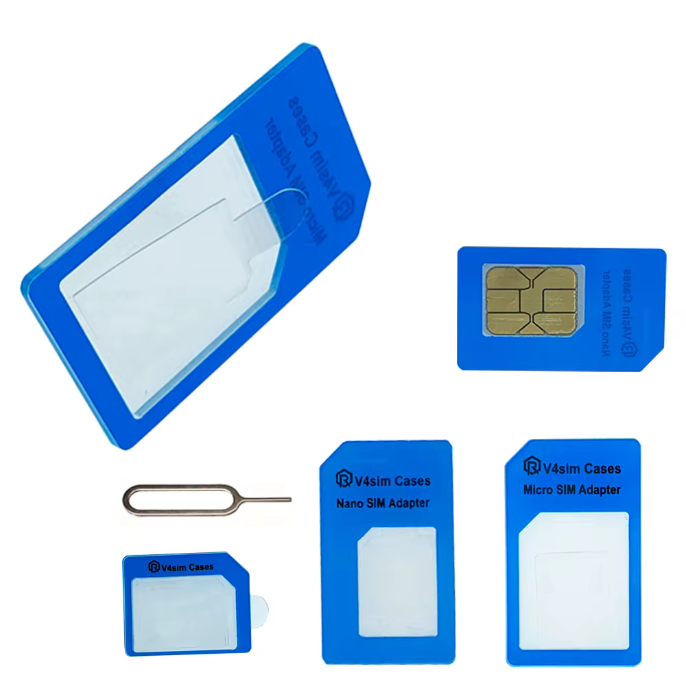 Adaptateur de carte de caractéristique, kit de convertisseur 4 en 1 vers micro/standard pour tous le