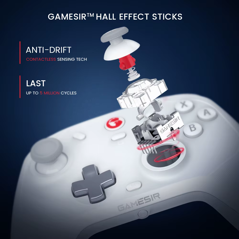 GameSir Cyclone Pro contrôleur de commutateur sans fil manette Bluetooth avec effet Hall pour Ninten