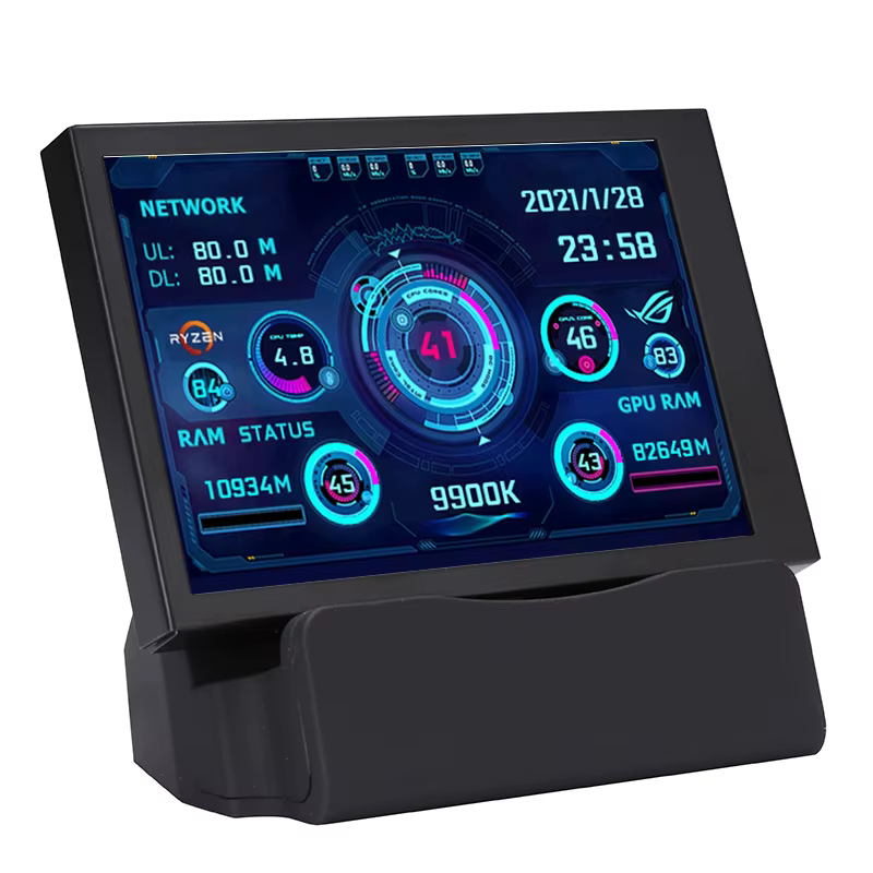 Nouveau 3.5 pouces IPS type-c écran secondaire ordinateur CPU GPU RAM HDD moniteur USB type-c affich