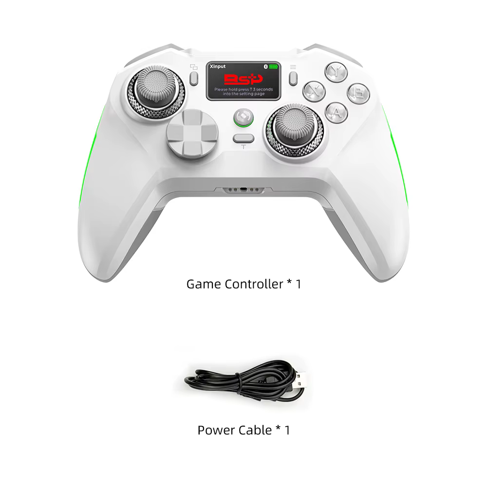 Manette de jeu sans fil pour PC/Console Switch OLED/Lite avec écran interactif, stick à effet Hall,