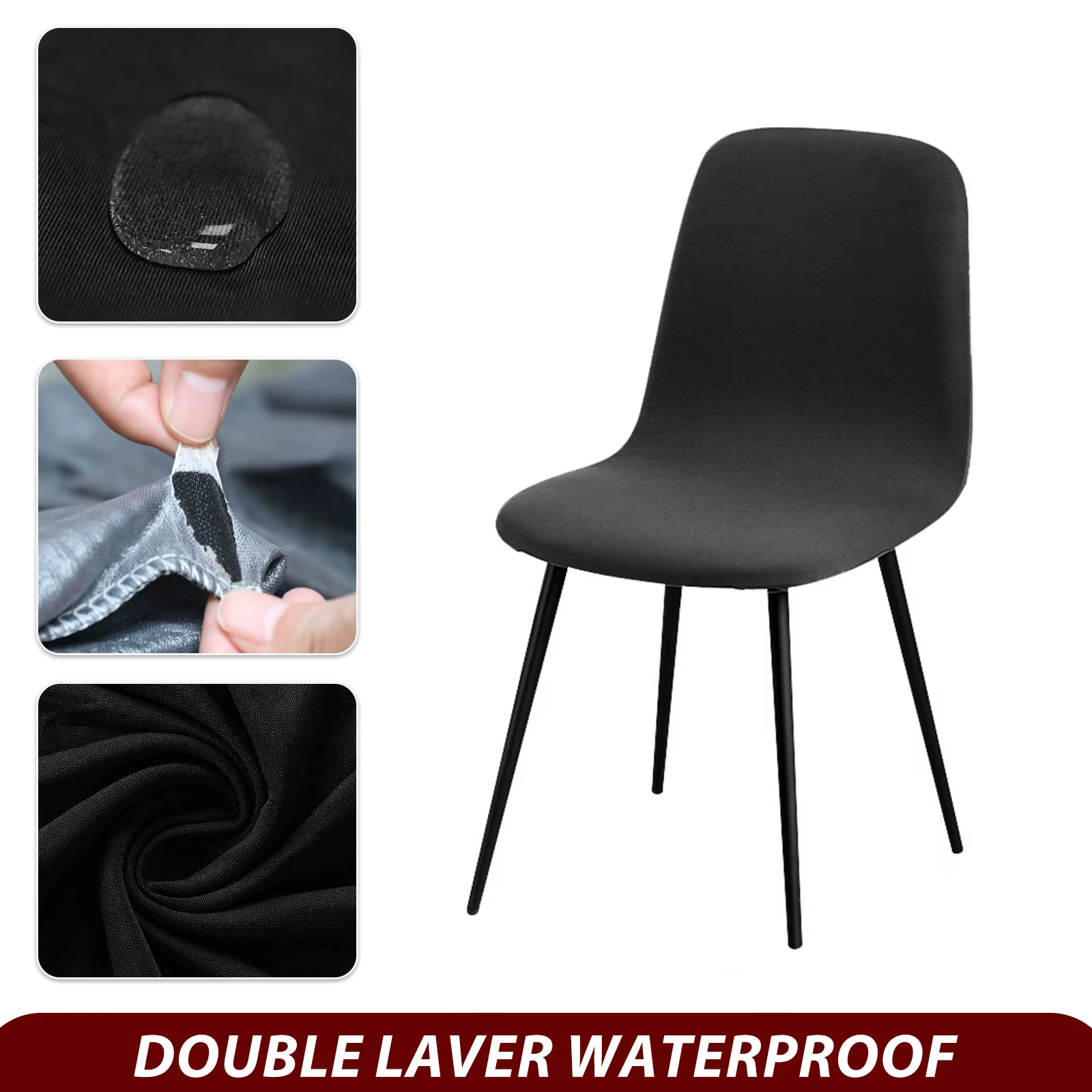 Housses de chaise de Bar imperméables, coque en tissu, housse de banc, étui de siège de taille court