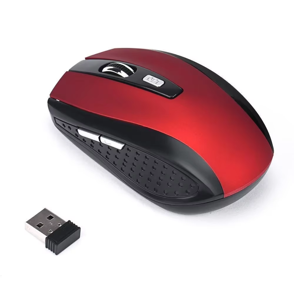 Souris de jeu sans fil 2,4 GHz avec récepteur USB pour souris d'ordinateur portable et de bureau