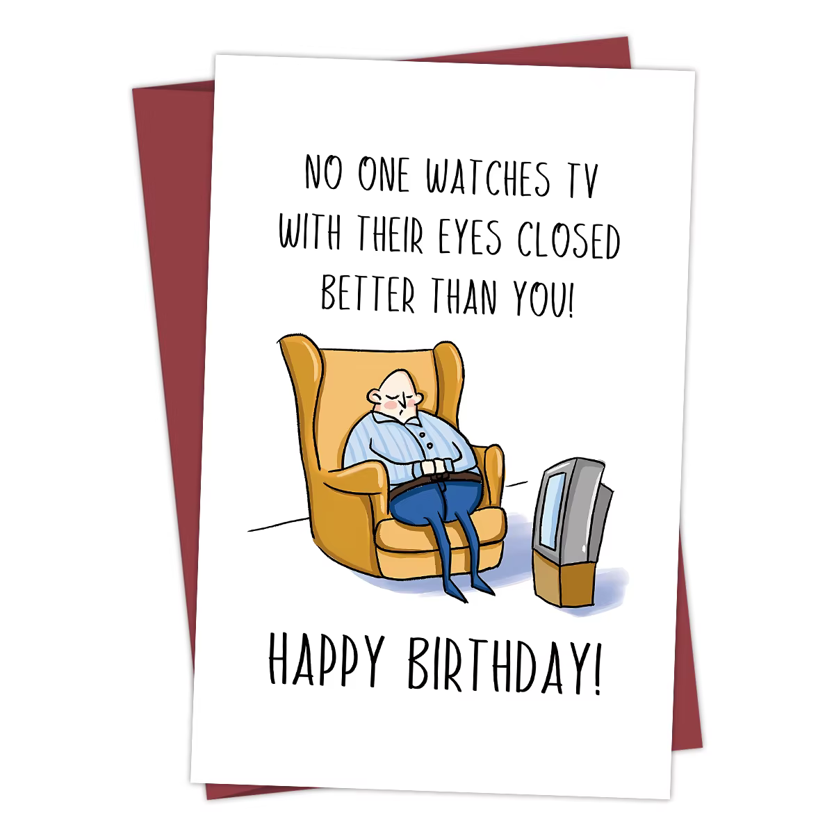 Carte d'anniversaire créative et amusante, carte d'anniversaire amusante pour papa, mari, grand-père