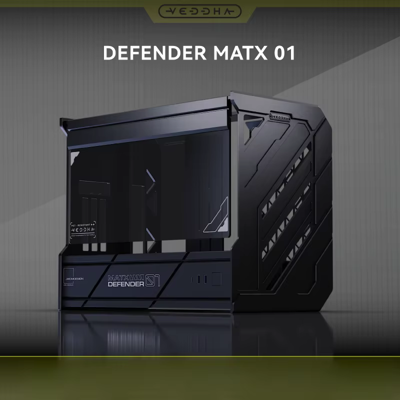 Boîtier PC MATX en aluminium CNC pour jeux en plein air, compatible avec refroidissement liquide 360
