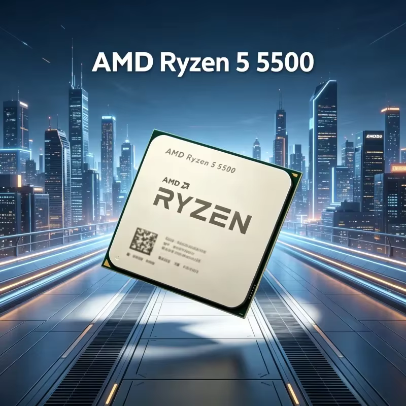 Processeur AMD Ryzen 5 5500 débloqué haute vitesse 4,2 GHz 6 cœurs 12 threads Socket AM4 Unité centr