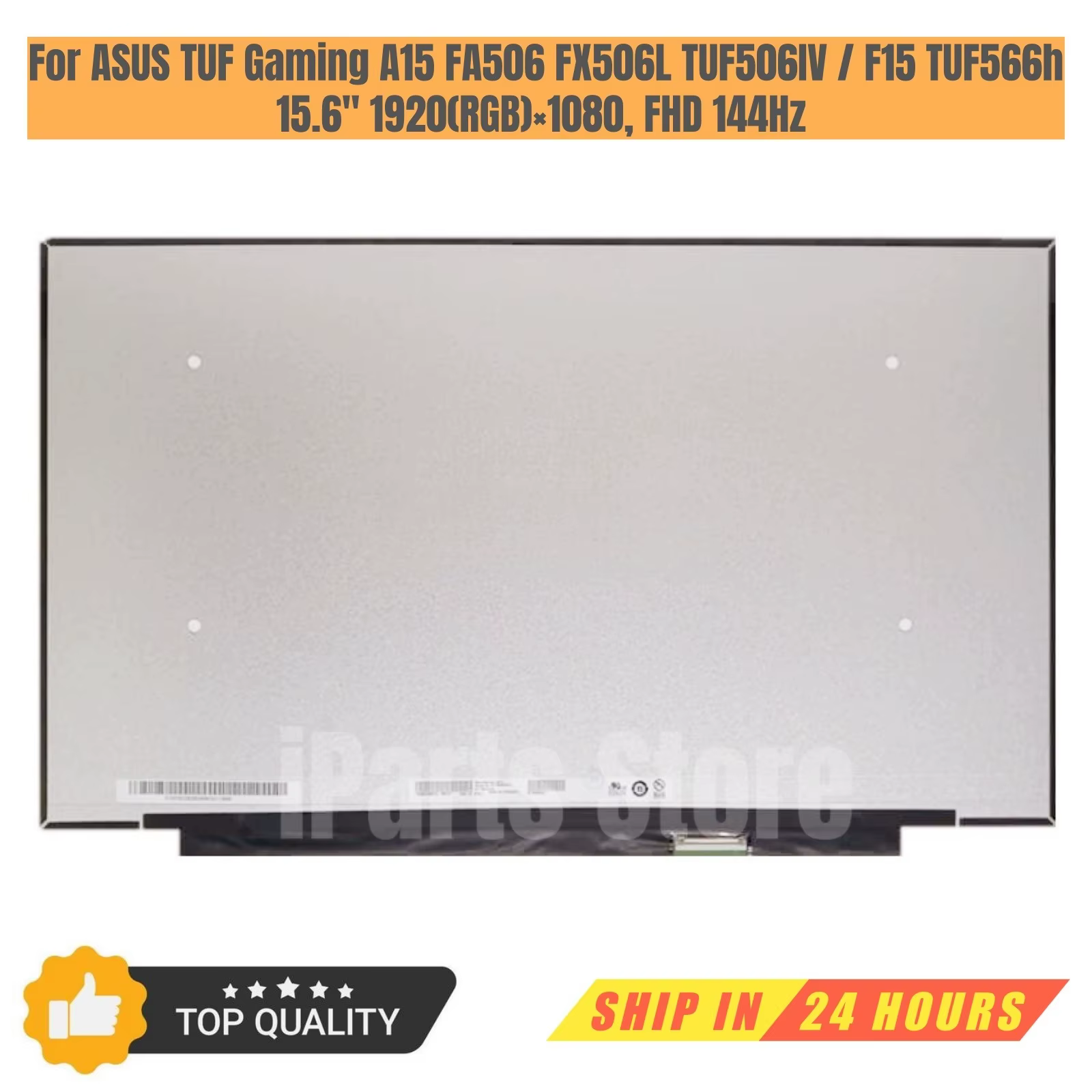 IParts remplacement nouvel affichage pour ASUS TUF Gaming A15 FA506 FX506L TUF506IV F15 TUF566h 144H