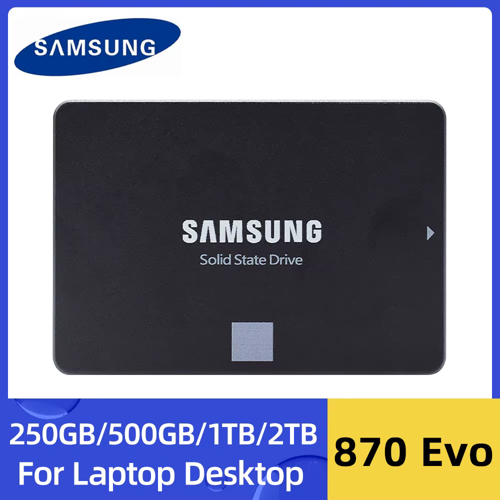 SAMSUNG-Disque SSD interne d'origine pour ordinateur portable ou de bureau, SATAIII SSD 2.5 Evo, 870