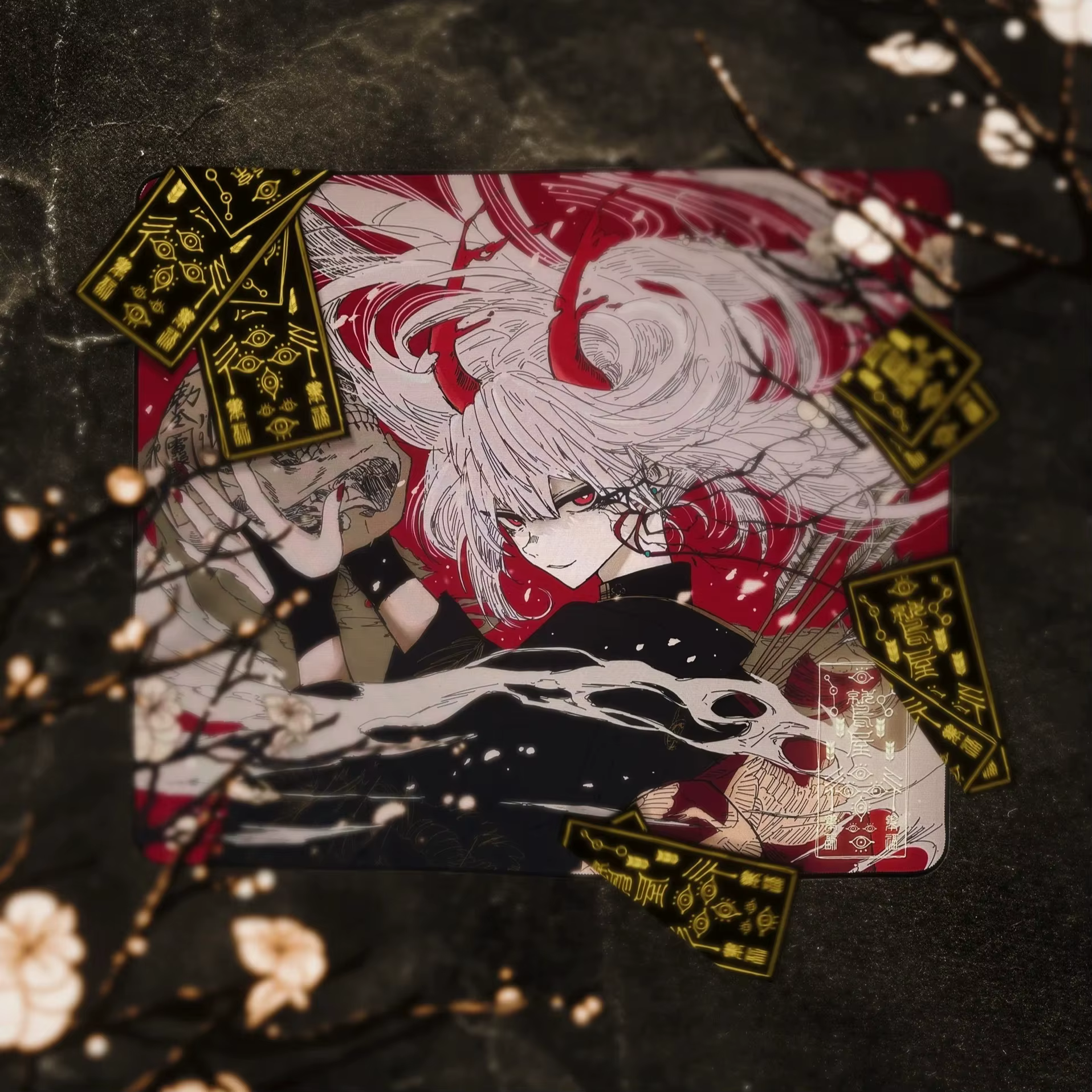 AbyssGaming tapis de souris lisse Anime thème tapis de bureau dureté moyenne vitesse Ultra rapide e-