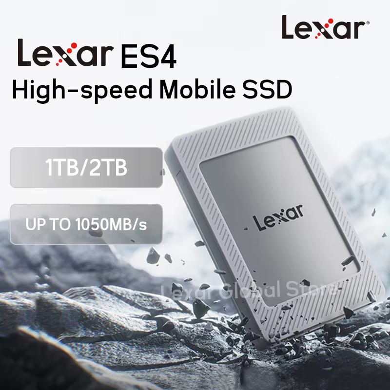 Disques SSD portables Lexar PSSD Type-C ES4 version magnétique 1 To/2 To USB 3.2 Gen 2