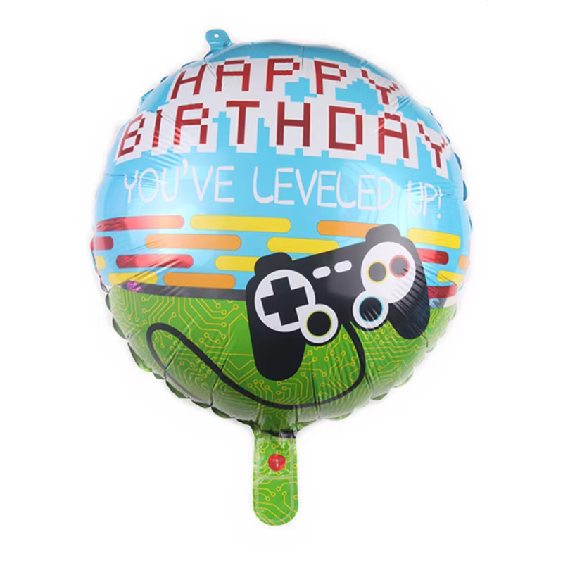 Contrôleur de jeu vidéo, décoration de fête, joyeux anniversaire, ballons de manette de jeu, célébri