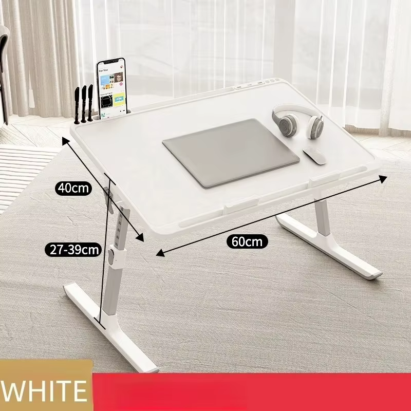 Plateau de lit réglable pour ordinateur portable – Bureau debout pliable avec tiroir de rangement, b