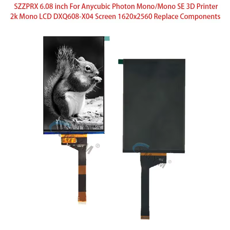 SZZPRX 6.08 pouces pour imprimante 3D LCD 608-X04 écran 1620x2560 rapport de résolution affichage no