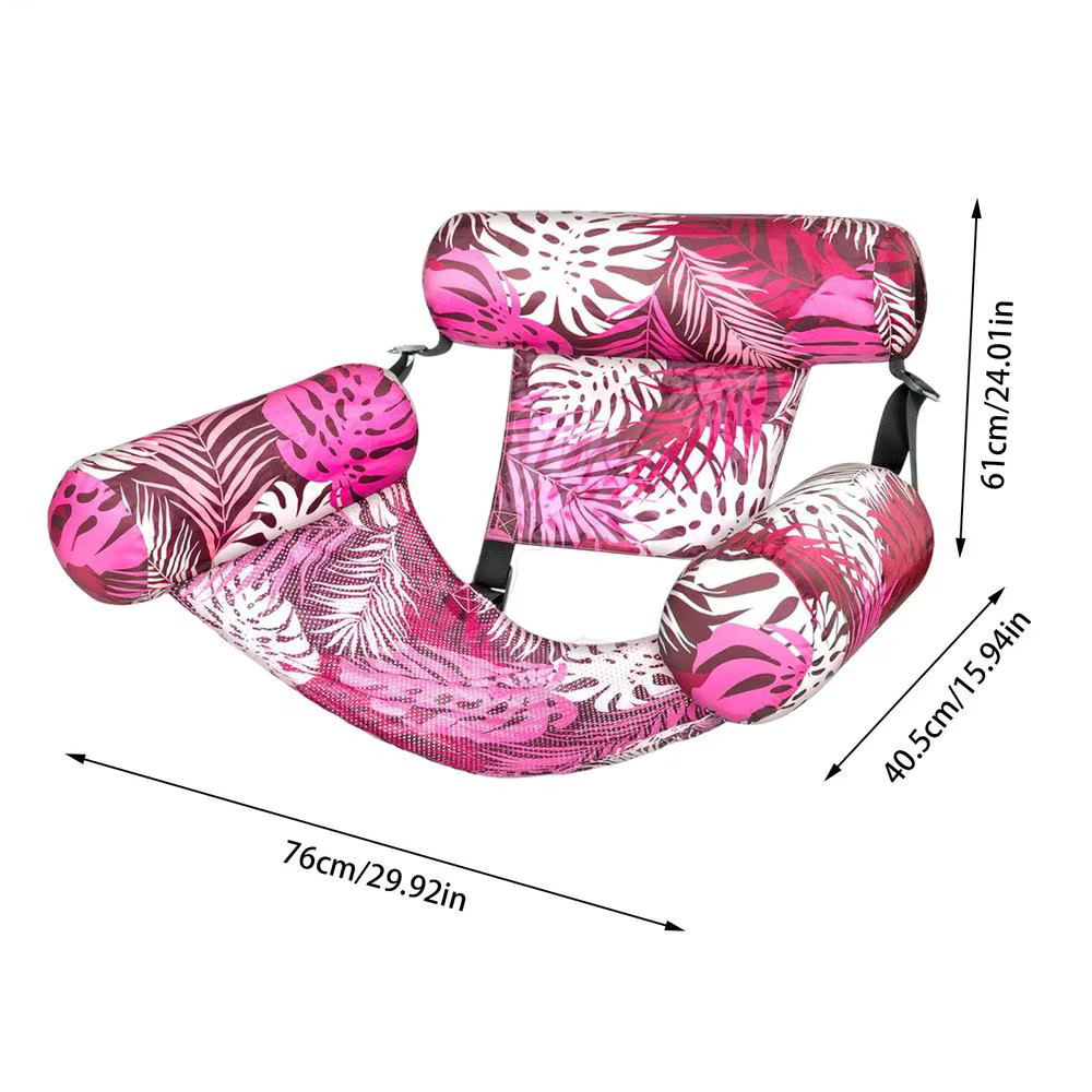 Chaise Flottante Gonflable pour Piscine, Hamac de Relaxation pour Adultes, Hommes, Idéal pour l'Été,