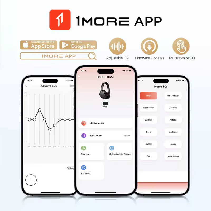 1MORE SonoFlow Pro casque Bluetooth casques sans fil haute résolution ANC flash-vente pénétration ar