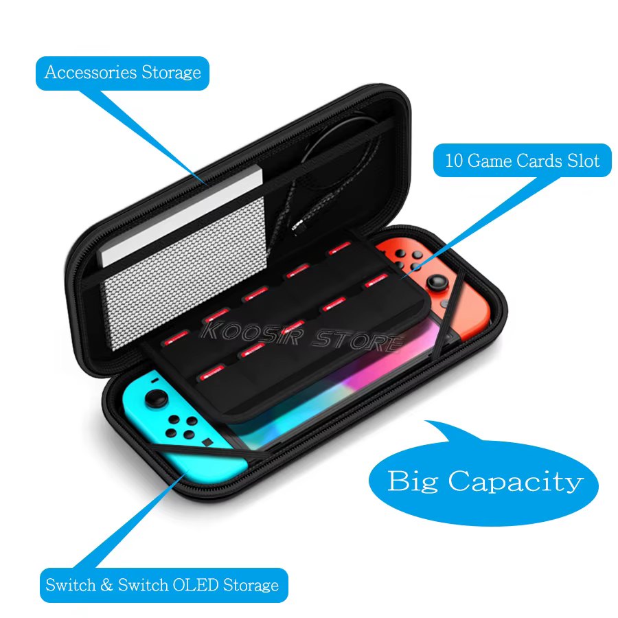 Nintendo Switch OLED OligCarrying Case, Coque de protection, Déterminer le sac de rangement, Accesso