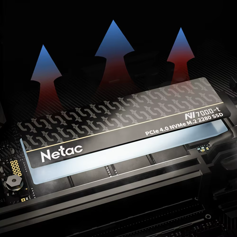 Netac 7400 mo/s SSD NVMe 4 to 2 to 1 to 512 go ssd M.2 2280 PCIE4.0x4 disque dur à semi-conducteurs