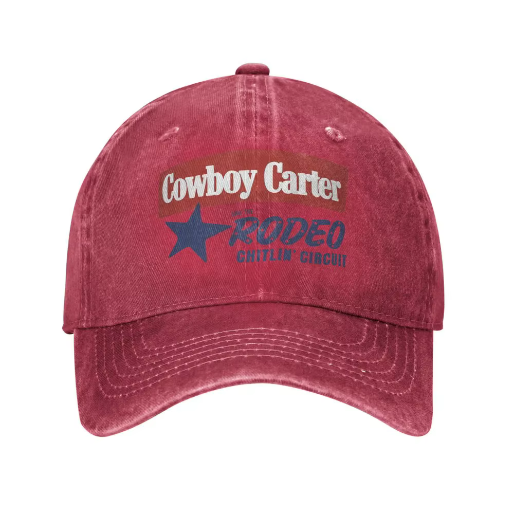 Beyonce Cowboy Carter Rodeo casquettes de Baseball rétro en détresse Denim lavé Snapback chapeau hom