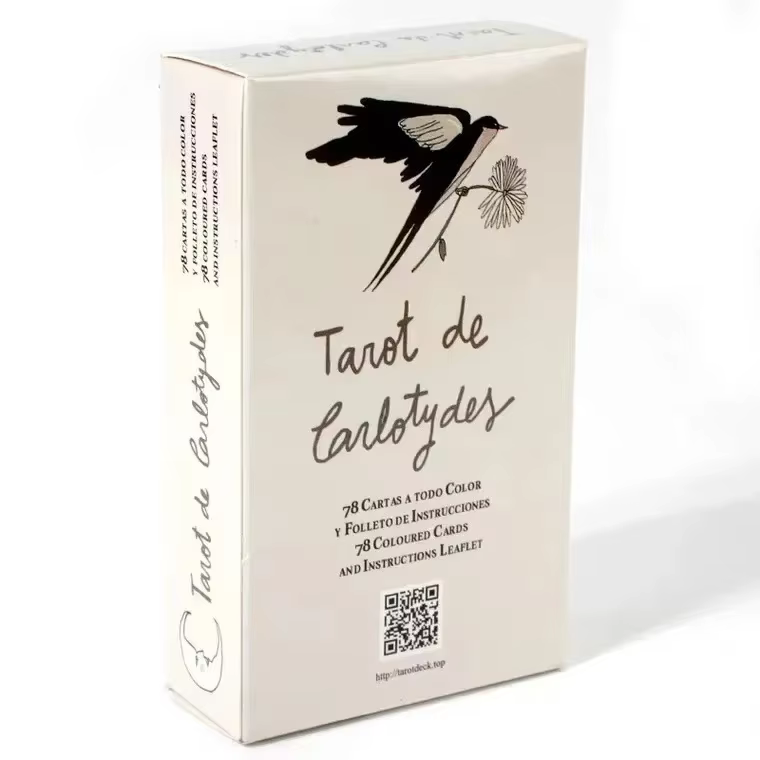 1 pièces Deck Tarot De Carlotydes cartes De tarot A 78 cartes jeux De société anglais complets ami f