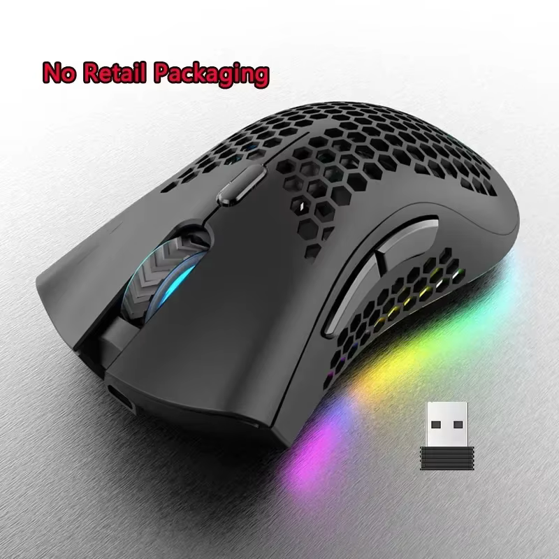 BM600 souris sans fil USB 2.4G sans fil rvb optique souris de jeu cellulaire ergonomique optique nid