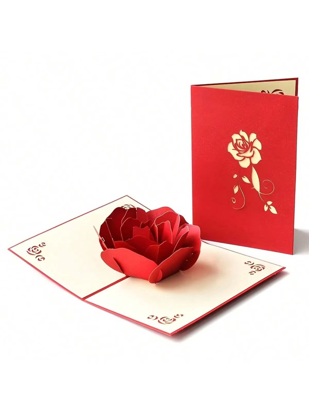 Carte Rose joyeux anniversaire pop-up 3D – Parfaite pour les anniversaires, la fête des mères, les m