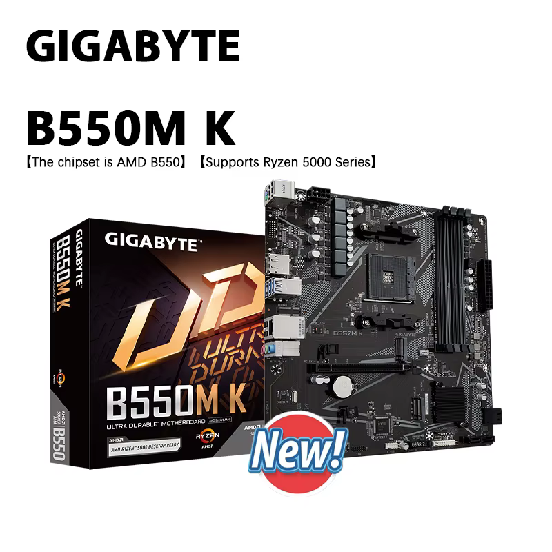 GIGABYTE nouvelle carte mère B550M K Micro ATX AMD B550 AMD Socket AM4