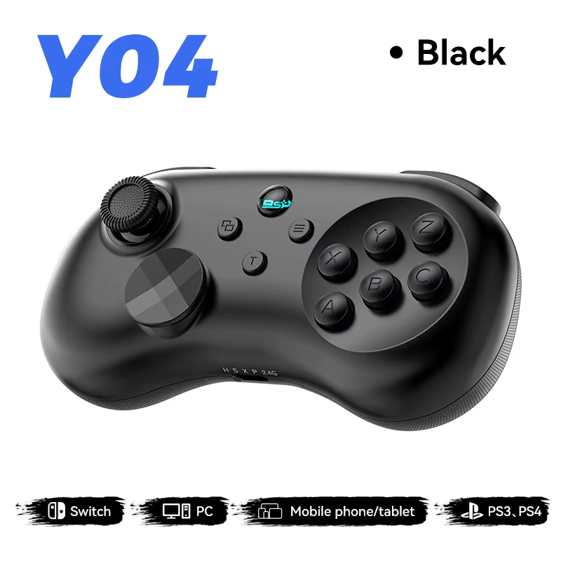 Manette de jeu sans fil BSP Y04 pour PS3/PS4/Switch/Switch 2/PC/Android/HarmonyOS/iOS, joystick Hall