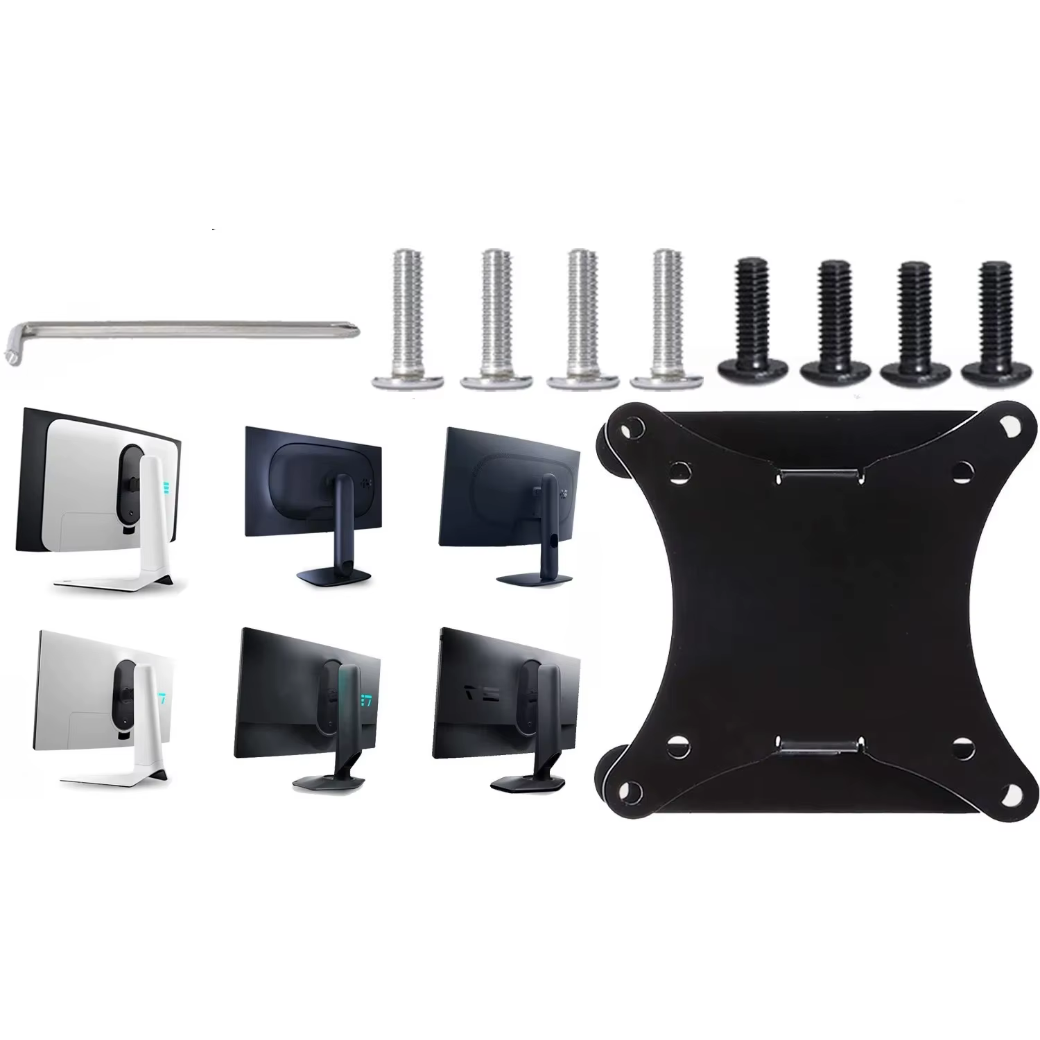 Tout neuf pour DELL Alienware AW2723DF AW2725Q AW3225QF AW3423DWF moniteurs montage mural 75x75 100x