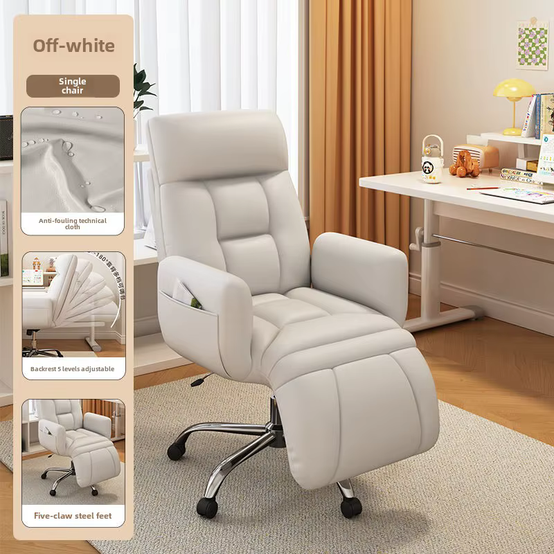 Chaise d'ordinateur confortable pour la maison, canapé paresseux, sédentaire, dossier, bureau, étudi