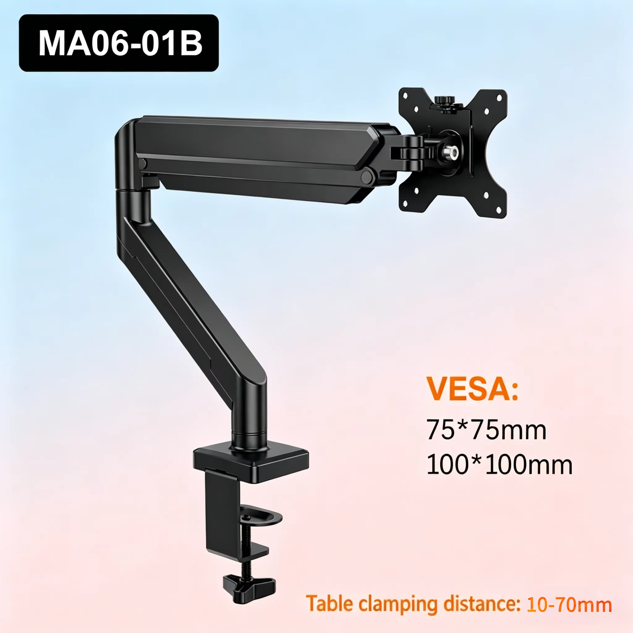 Support d'écran unique pour ordinateur de bureau, compatible avec les écrans de 13 à 35 pouces, desi