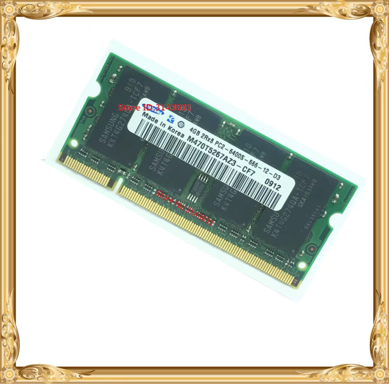 Mémoire d'ordinateur portable 4 Go PC2-6400 DDR2 800MHz Notebook RAM 800 6400S 4G 200-pin SO-DIMM
