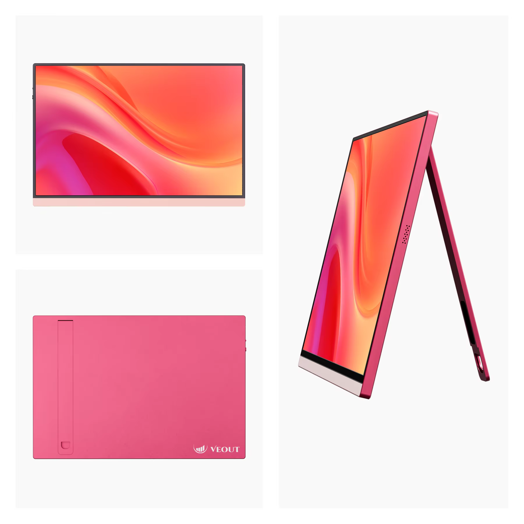 VEOUT Moniteur portable de jeu 16 pouces 60 Hz pour ordinateur portable, 16:10 IPS 1200P Écran LCD F