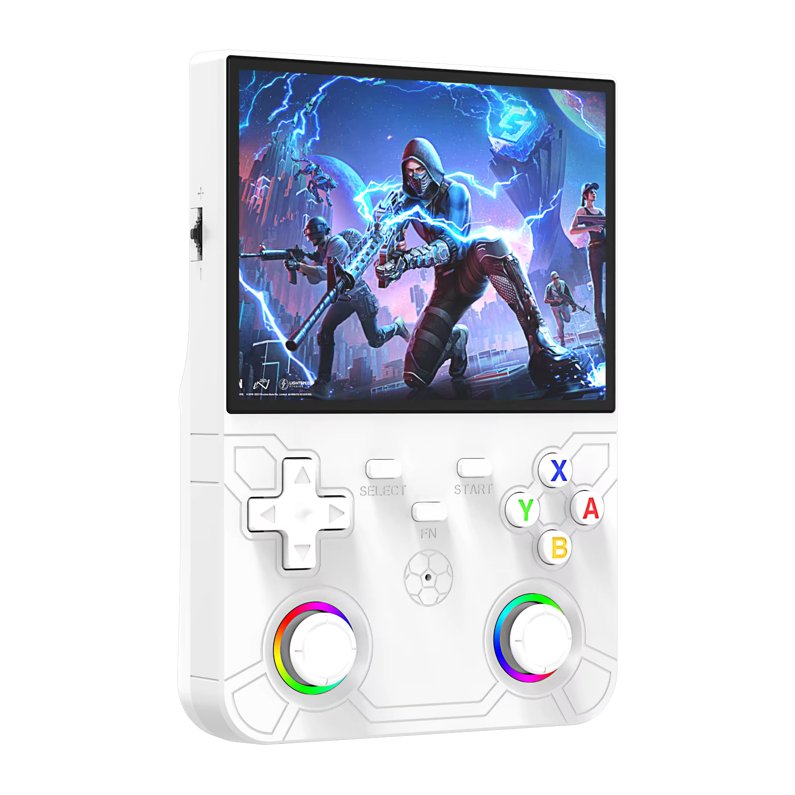 Console de jeu portable R36 Ultra X – Écran HD 4,5 pouces, joystick avec éclairage coloré, prise en 