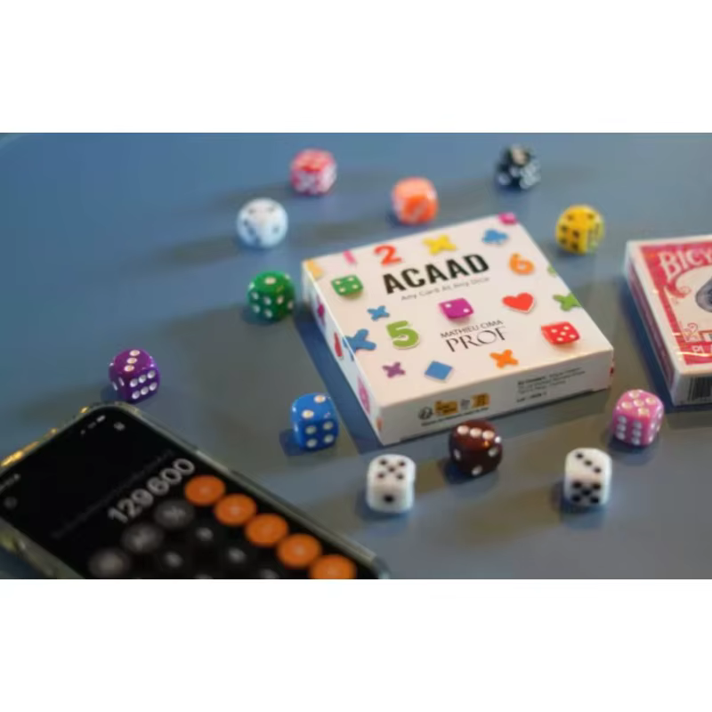 ACAAD Any Card At Any Dice Mathieu Cima Magic Dream Card Magic Tricks Prediction Illusion Deck Gimmi