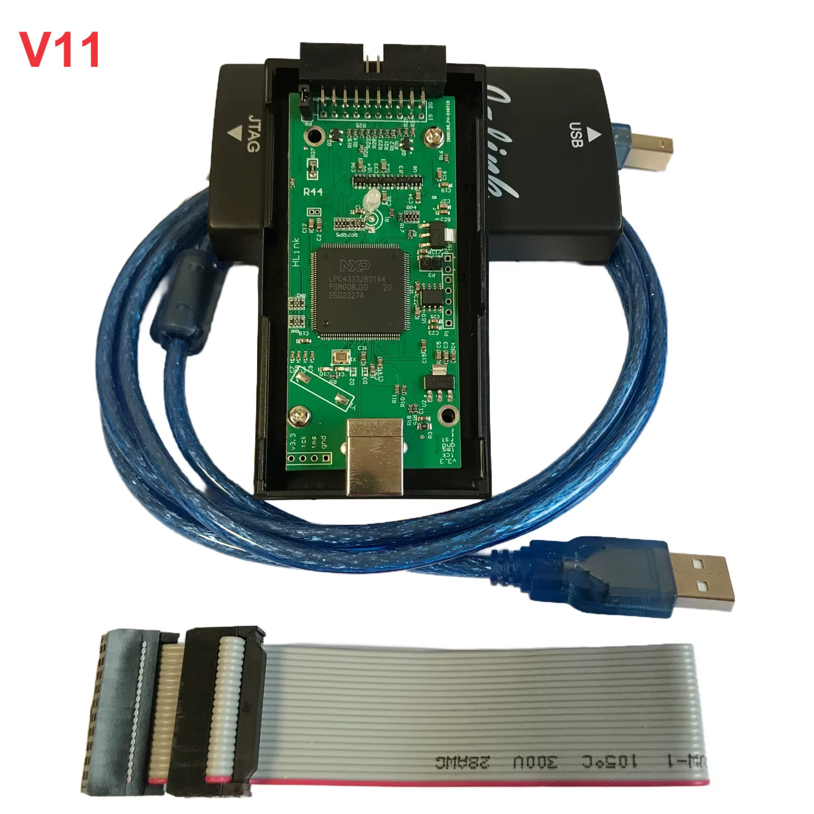 JLink V11 Pour J-LINK V11 J LINK ARM MCU Outil De Débogage STM32 ÉLiban ateur Débogueur SWD JTAG Pro