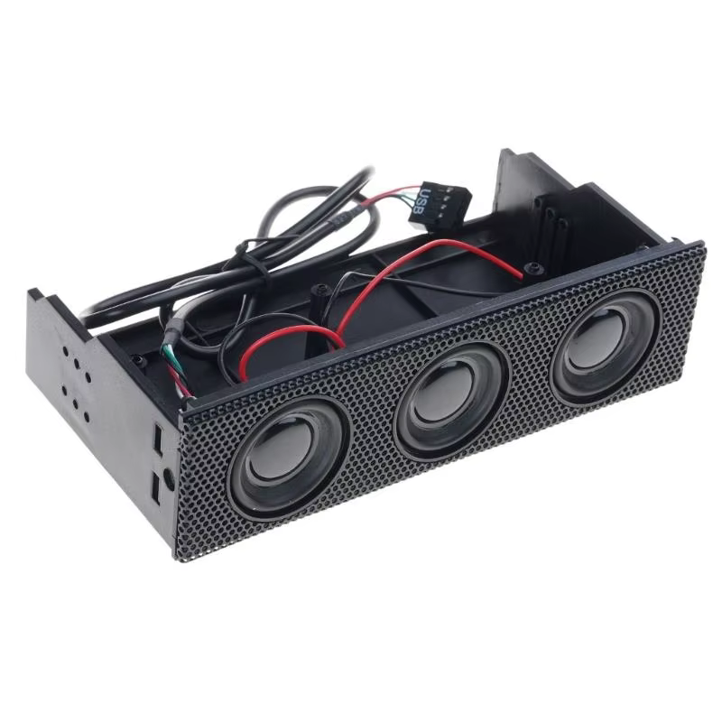 Haut-parleur Surround stéréo, panneau connexion ordinateur, Mini micro intégré, musique, accessoires