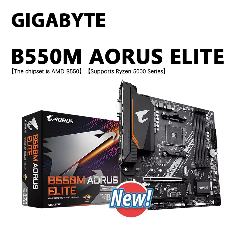 GIGABYTE B550M AORUS ELITE nouvelle carte mère Micro-ATX AMD B550 Socket AM4