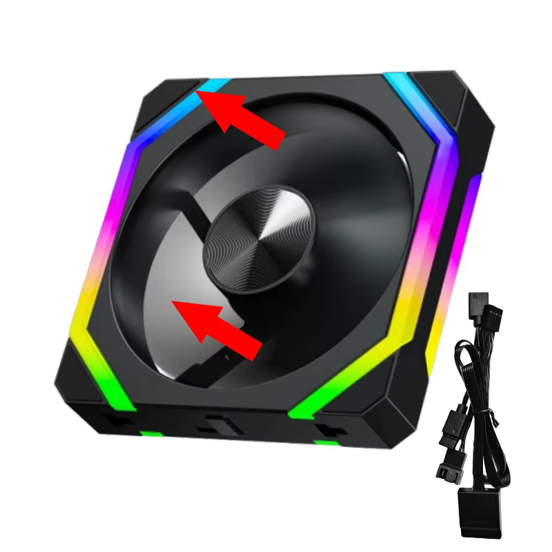 JUMPEAK CS120 ARGB ventilateur de refroidissement 360mm 240mm épissage empilable modulaire PWM silen