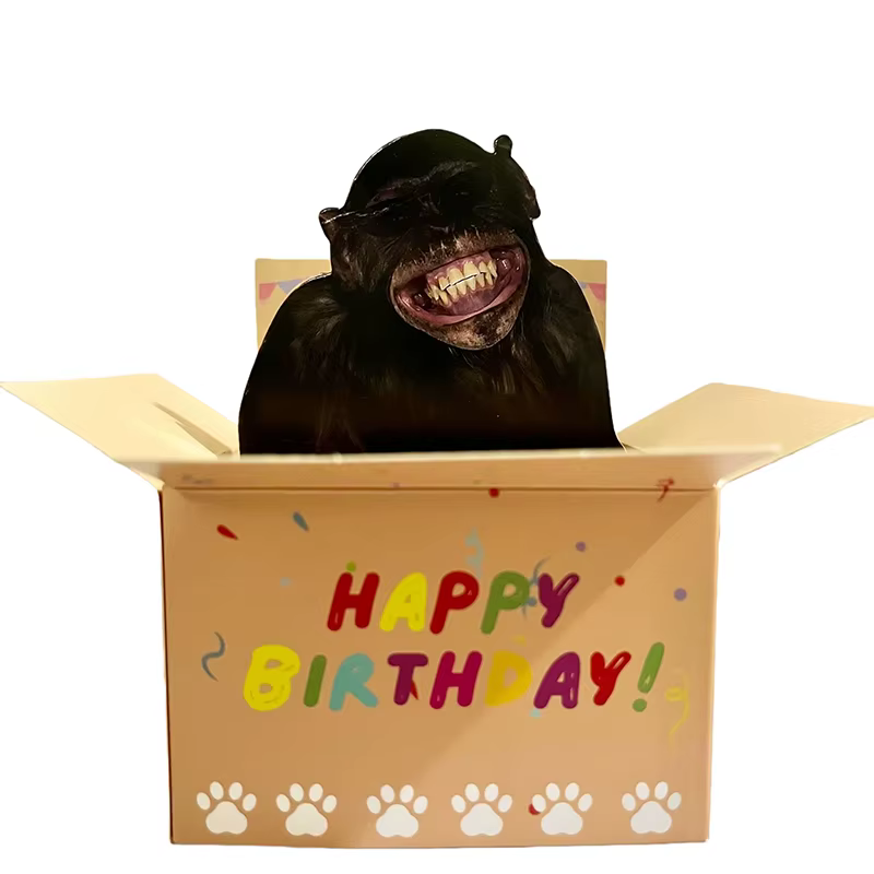 Carte d'anniversaire pop-up amusante et originale, décoration de bureau hilarante pour les fêtes, le